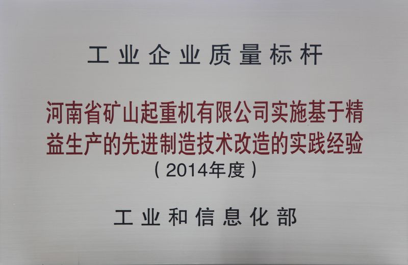 雙標(biāo)桿！河南礦山典型經(jīng)驗(yàn)再次入選全國質(zhì)量標(biāo)桿